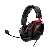 HyperX Cloud III – Kabelgebundenes Gaming-Headset, PC, PS5, Xbox Series X|S, abgewinkelte 53mm-Treiber, DTS, Memory-Schaum, Stabiler Rahmen, ultraklares 10mm-Mikrofon, USB-C, USB-A, 3,5mm