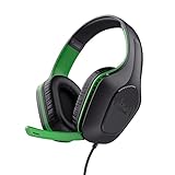 Trust Gaming GXT 415PS Zirox Leichtes Gaming Headset für Xbox Series X/S mit 50-mm-Treiber, 1,2 m Kabel, 3,5-mm-Audioanschluss, Over-Ear Kopfhörer mit Kabel - Schwarz/Grün